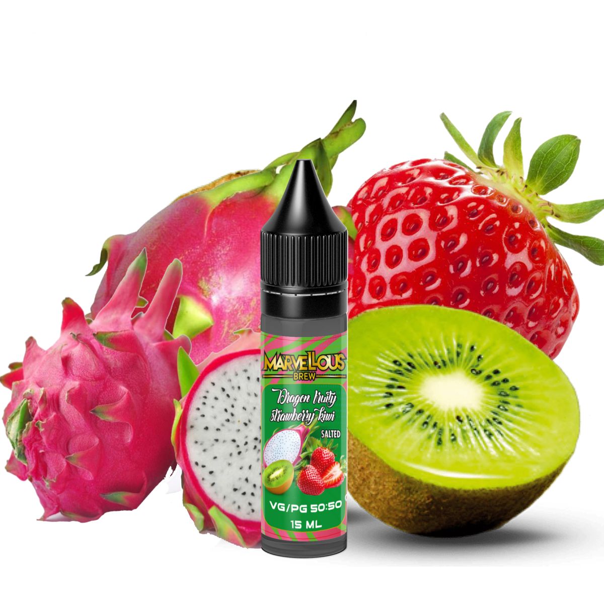 SALT Marvelous Brew - Dragon fruity strawberry kiwi 15ml (50mg)