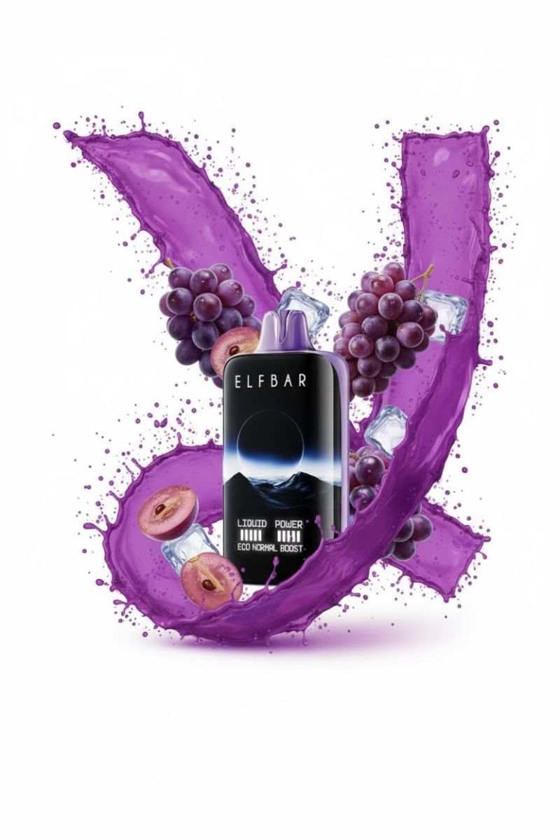 Elf Bar Moon Night 40000 - Grape ICE 5%