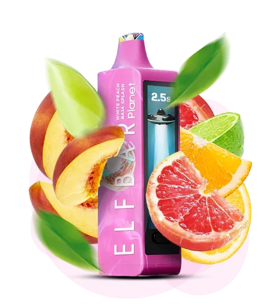 Elf Bar Planet 25000 - White Peach Baja Splash 5%
