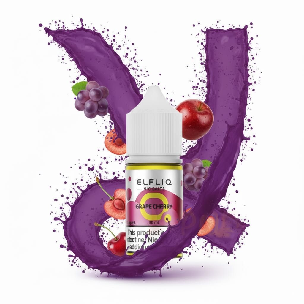 ELFLIQ Elf Bar Salt - Grape Cherry 30ml (50mg)