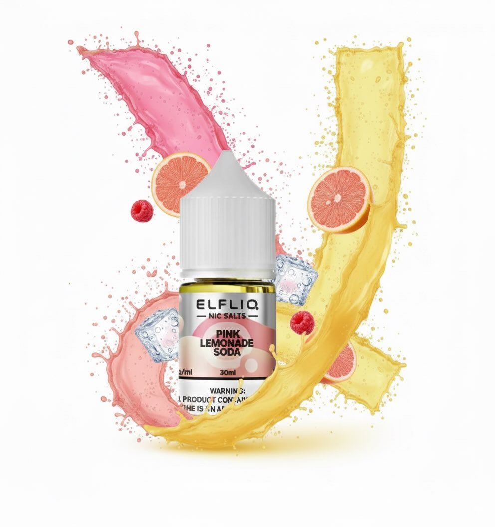 ELFLIQ Elf Bar Salt - Pink Lemonade Soda 30ml (50mg)