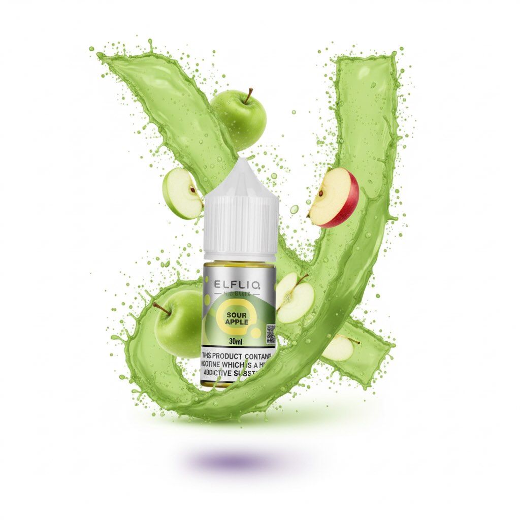 ELFLIQ Elf Bar Salt - Sour apple 30ml (50mg)