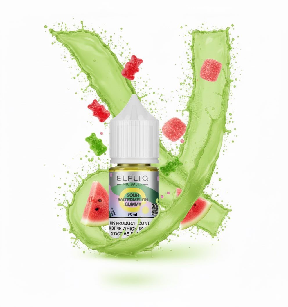 ELFLIQ Elf Bar Salt - Sour Watermelon Gummy 30ml (50mg)
