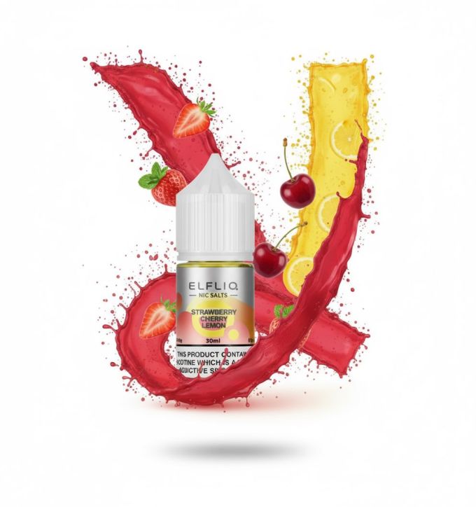 ELFLIQ Elf Bar Salt - Strawberry Cherry Lemon 30ml (50mg)