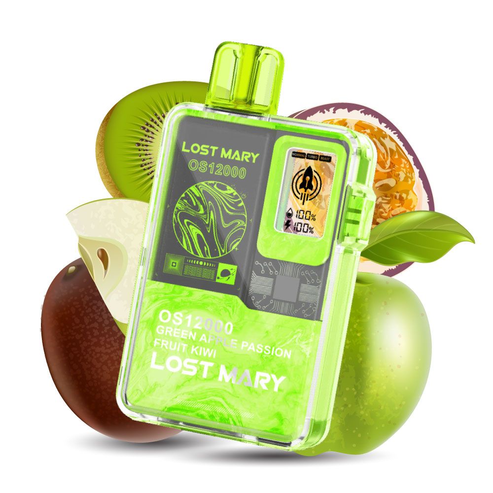 Lost Mary OS 12000 - Green Apple Passion Fruit Kiwi 5%