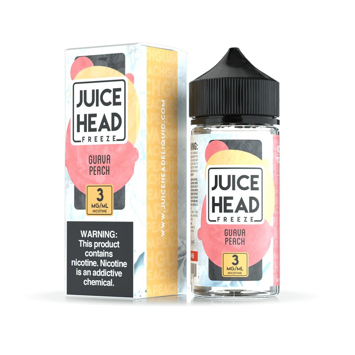 Juice Head - FREEZE Guava Peach 100ml (3mg)