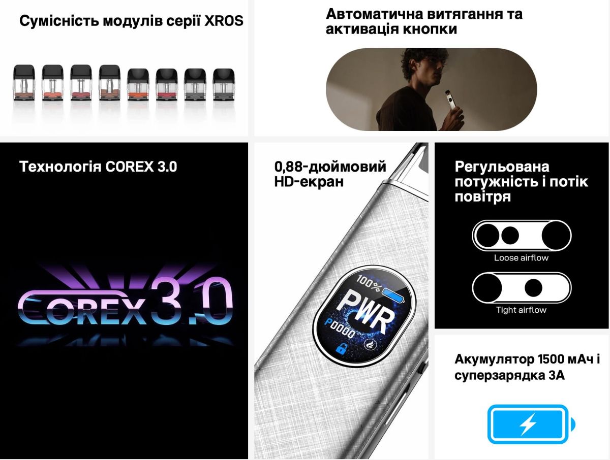 Vaporesso XROS 5 POD kit - Cosmic Black