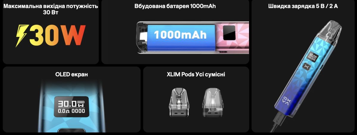 OXVA Xlim Classic Edition Pod Kit - black