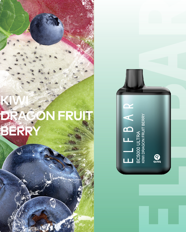 Elf Bar BC5000 Ultra - Kiwi dragon fruit berry 5%