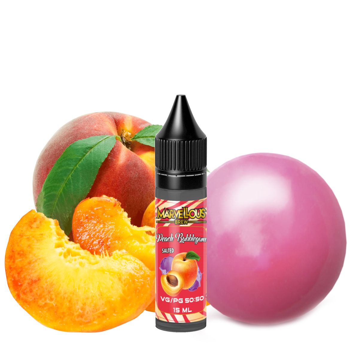SALT Marvelous Brew - Peach Bubblegum 15ml (35mg)