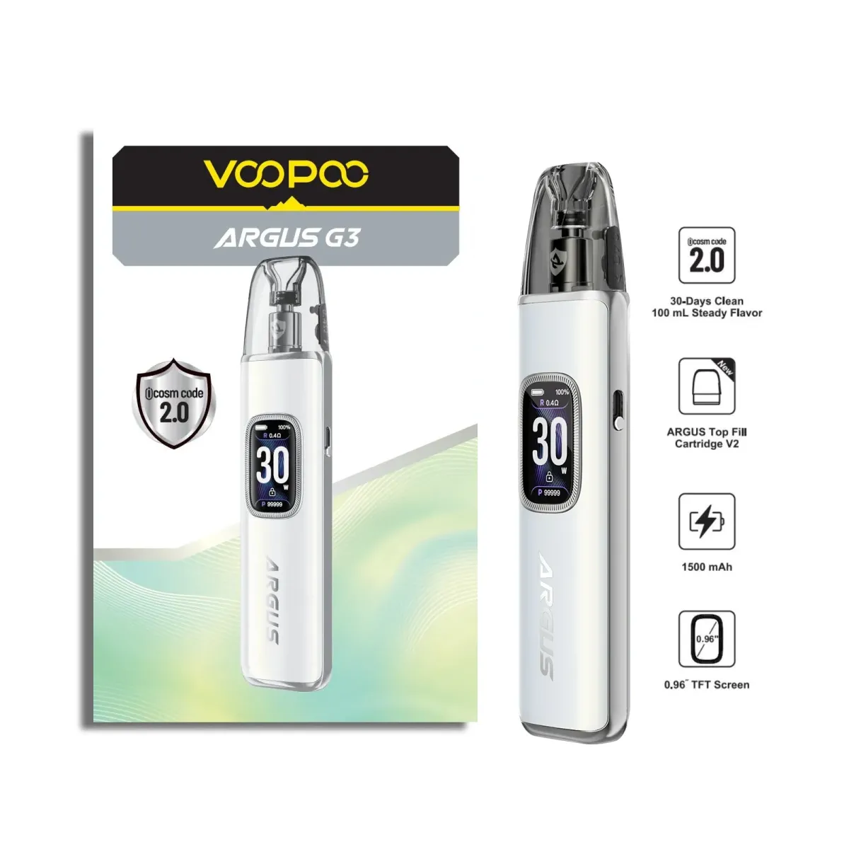 VOOPOO Argus G3 Pod - pearl white