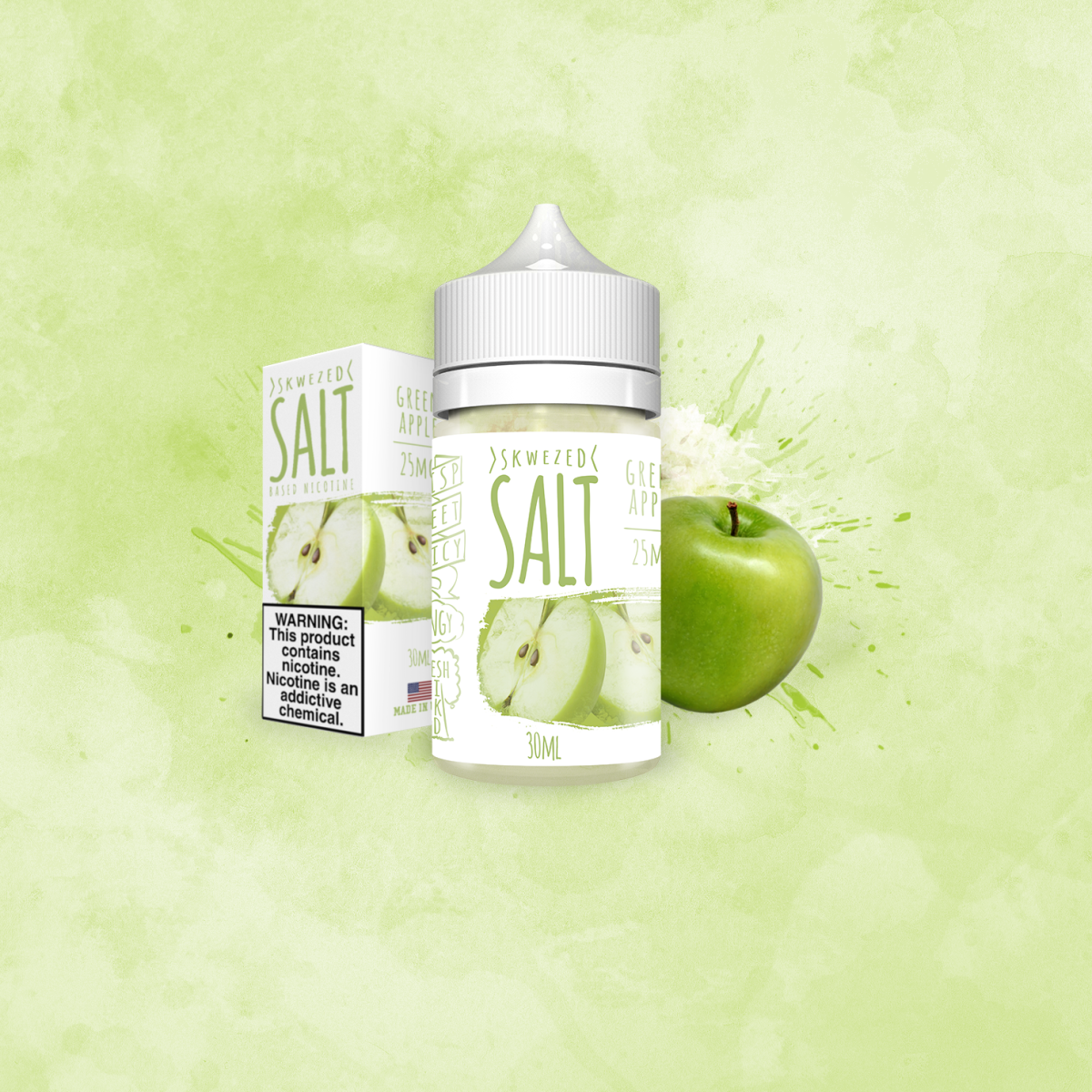Skwezed SALT - Green Apple 30ml (25mg)