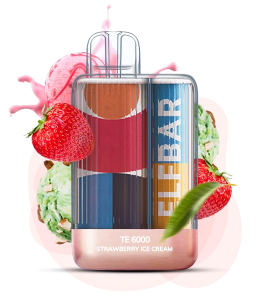 Elf Bar TE6000 - Strawberry ice cream 5%