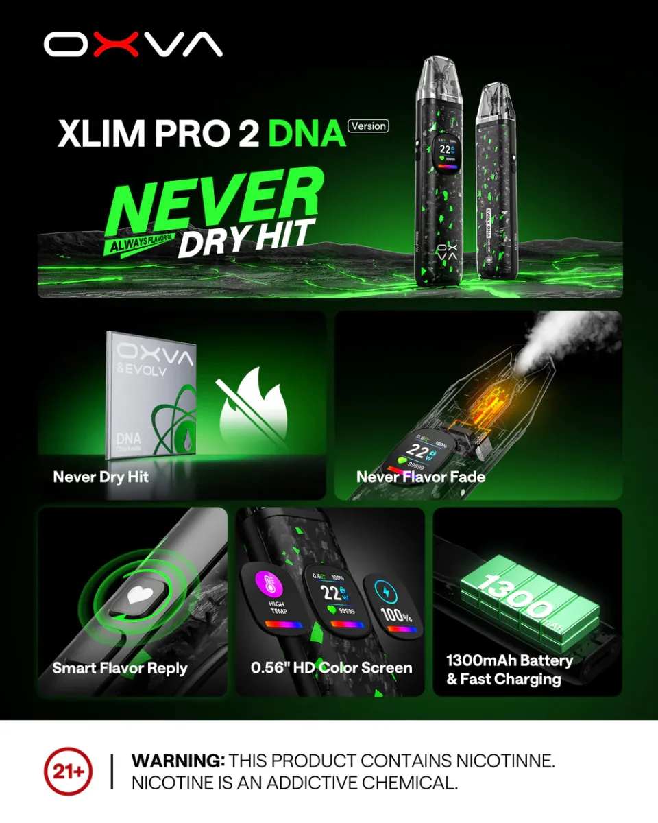 OXVA Xlim PRO 2 DNA Pod Kit - frost titanium blue